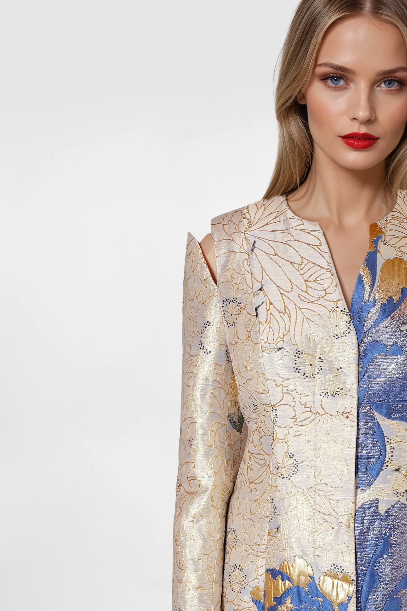 金色绽放简约西装