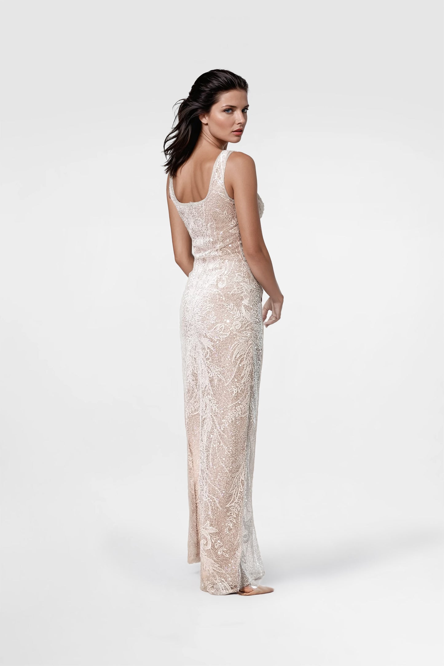 Ivory Beaded Gown