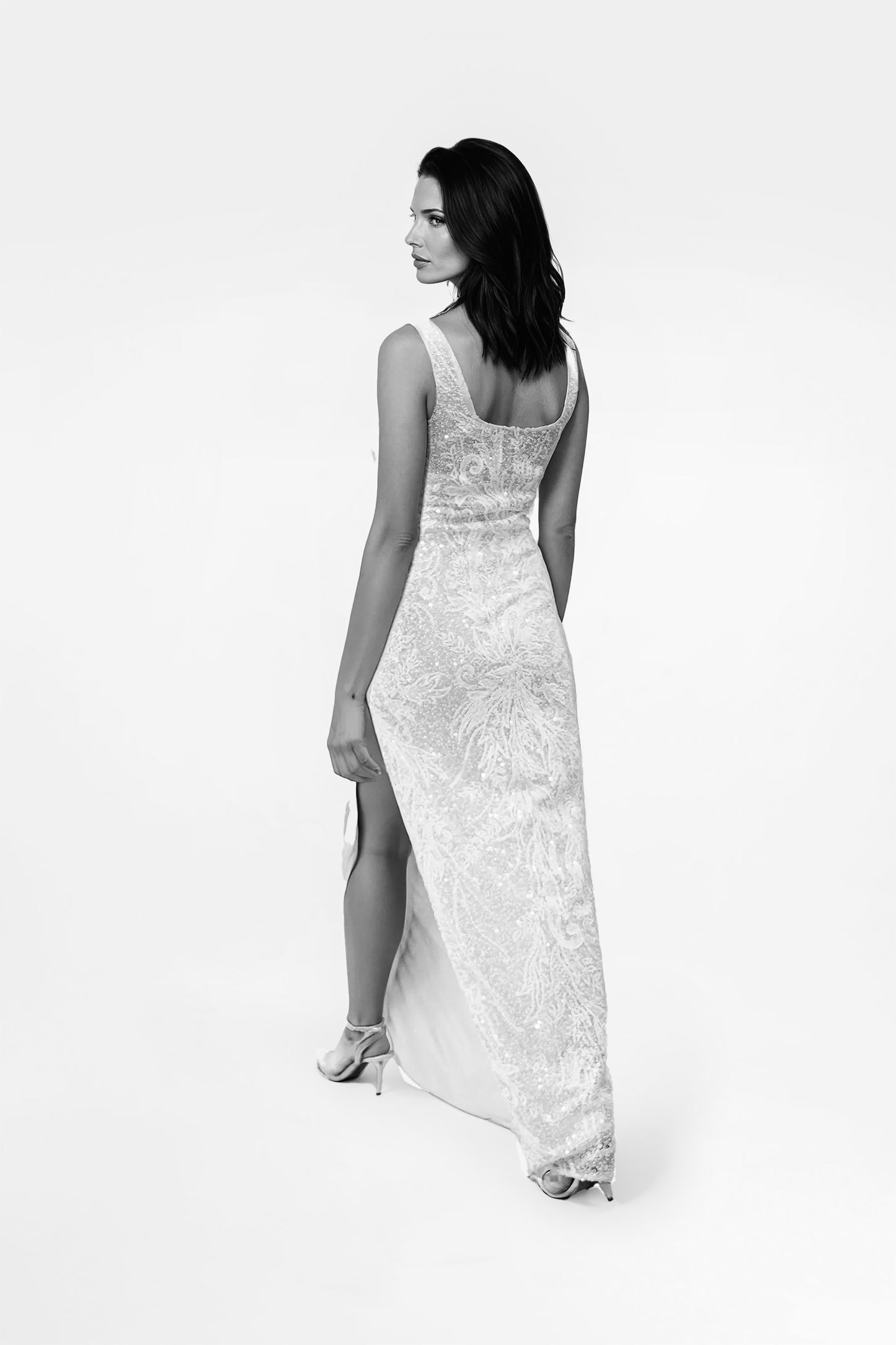 Ivory Beaded Gown