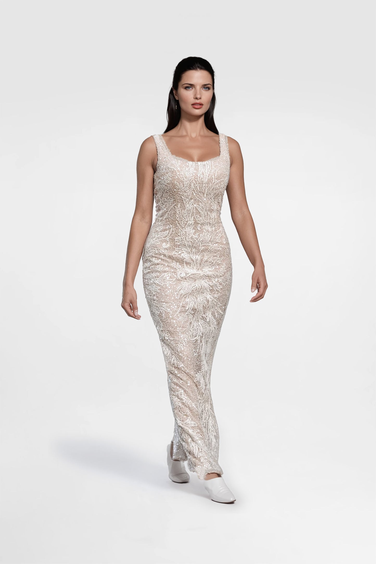 Ivory Beaded Gown