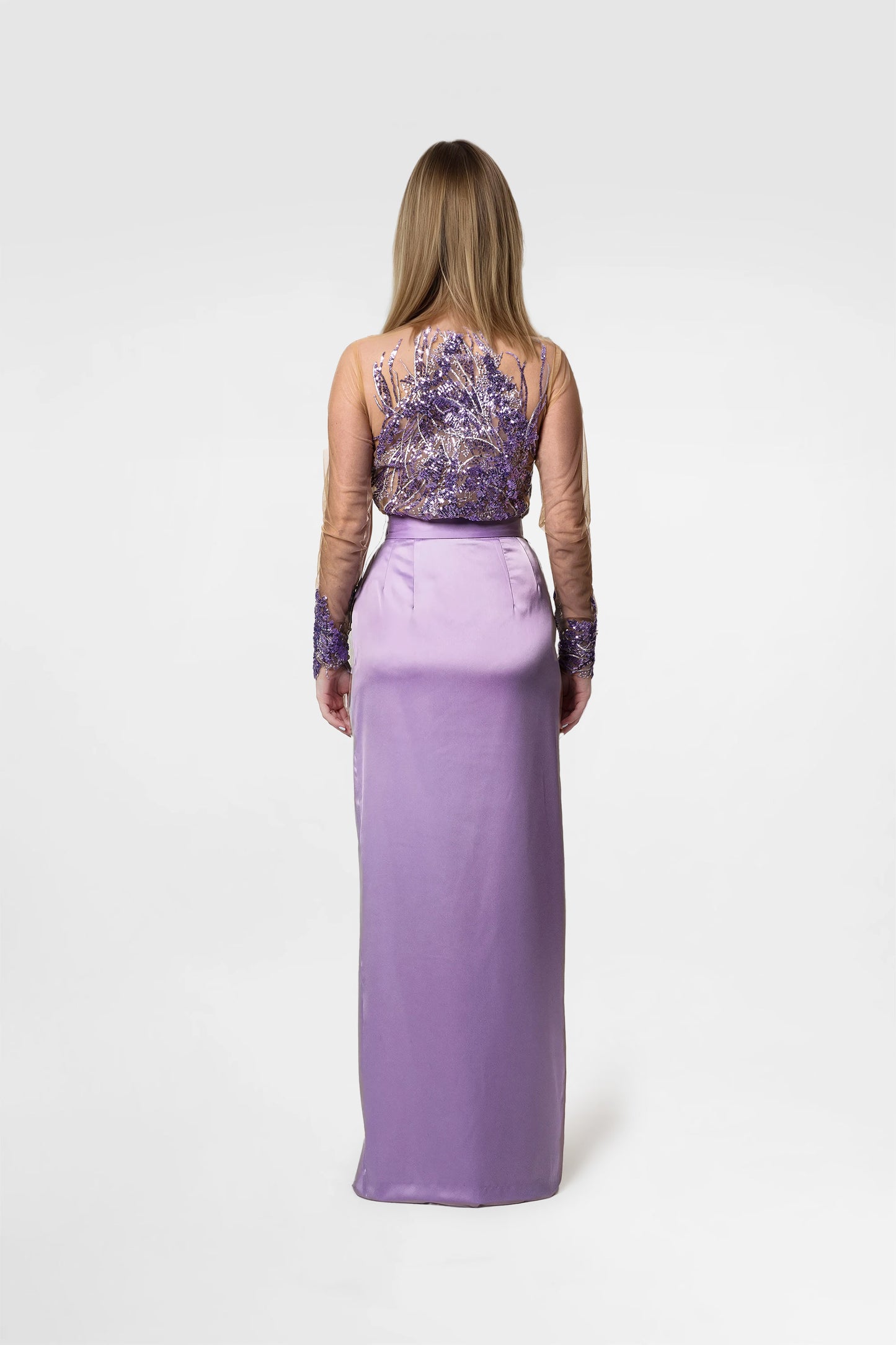 Lavender Two-Piece Gown