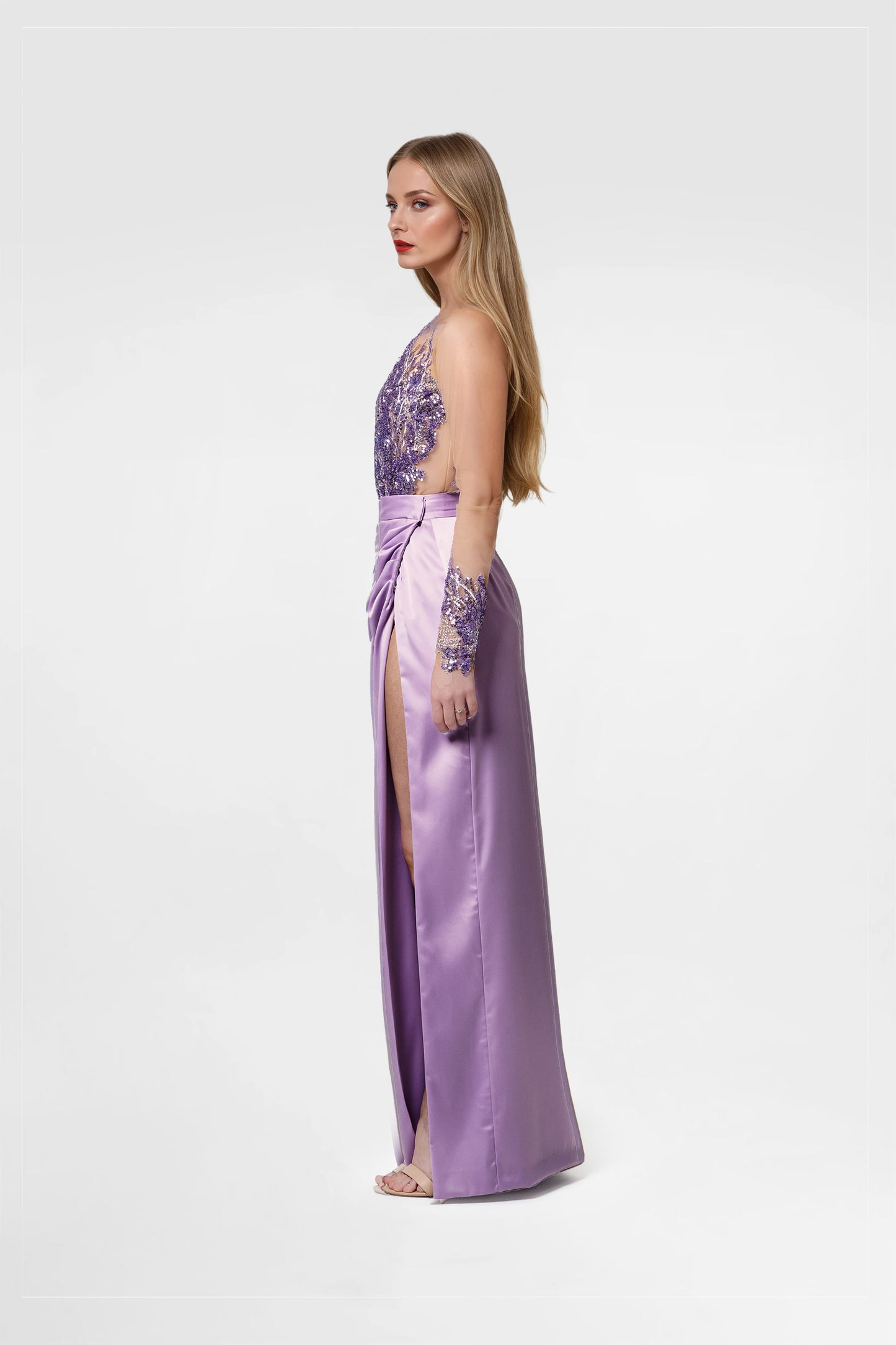 Lavender Two-Piece Gown